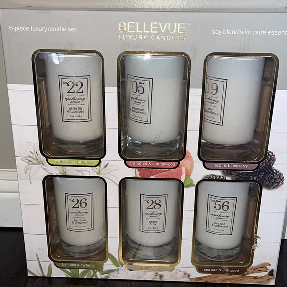 COPY - ❤️NEW!!❤️ 6️⃣ Pieces Luxury Candle Set. SOY Blend. - Picture 2 of 15